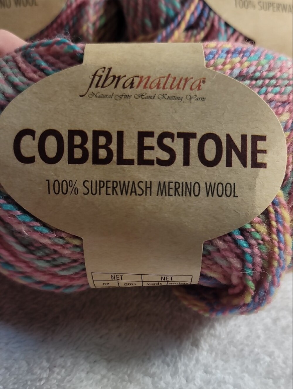 Cobblestone 100% SW Merino Wool 3 Balls NWT - Picture 2 of 6